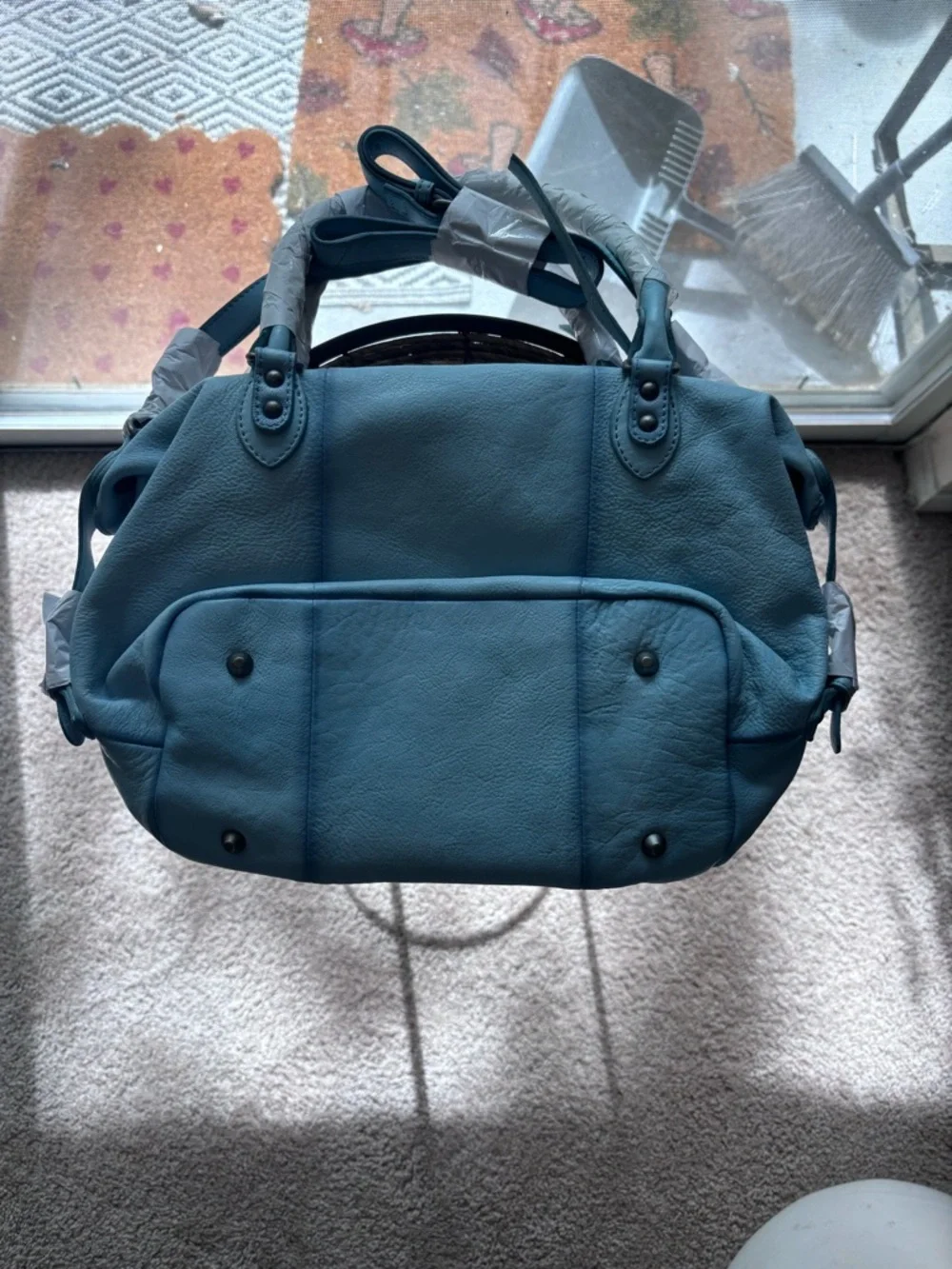 Free people baby Emerson tote bag- light blue - Picture 4 of 5